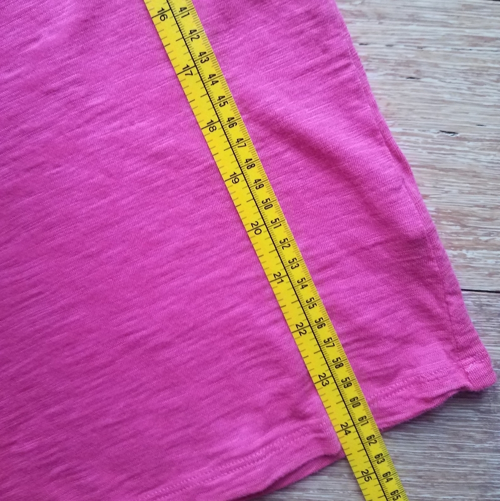 Talbots Pink Button Tee - Picture 7 of 9